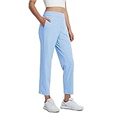 M MAELREG Women's Golf Pants with Zip Pockets 7/8 Ankle Stretch Lightweight Sweatpants for Athletic Hiking Travel Work Lounge