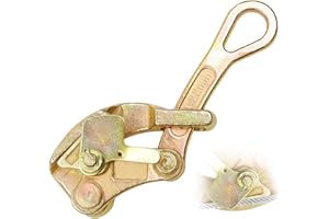 ETCYAOXIN 2 T Cable Grip Steel Wire Gripper,4400bl Cable Puller Tool for 4-22 mm Wire Rope,Rope Jaw Puller Tightening Tool,cable tensioner,wire puller for electricians,wire pulling grip