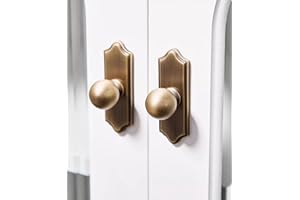 MFYS Antique Bronze Kitchen Back Plate with Knobs Drawer Knob Backplate Cabinet Knobs (1, Bronze)