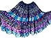 1-7 Yard Tribal Gypsy Maxi Tiered Skirt Belly Dancing Skirts Silk Blend Banjara Fits S M L XL (Assorted) (Colourful Shades)