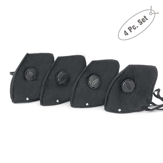 Health and Yoga Anti-pollution Anti-dust Mask - 4 Pieces Pack