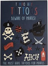 Rex London Beware of Pirates Temporary Tattoos - 2 Sheets Party Fun view 2