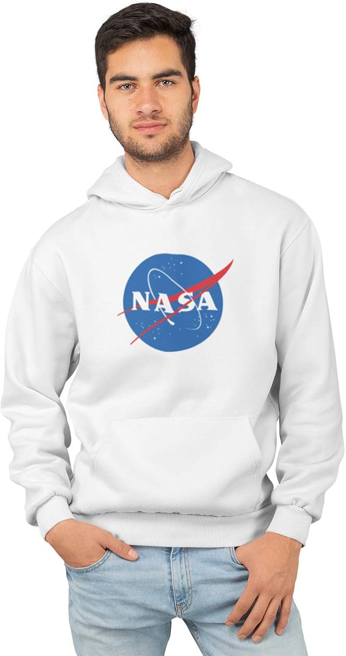 Buy Appareltech Cotton Fleece Premium NASA Printed Hoodie White at