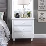 3-Drawer Nightstand,Modern Bedside Table for