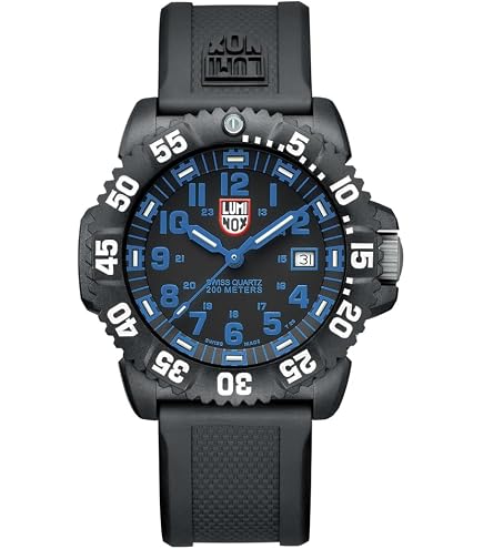 Amazon.com: Luminox - Mens Watch - Black Dial Orange Rubber Band