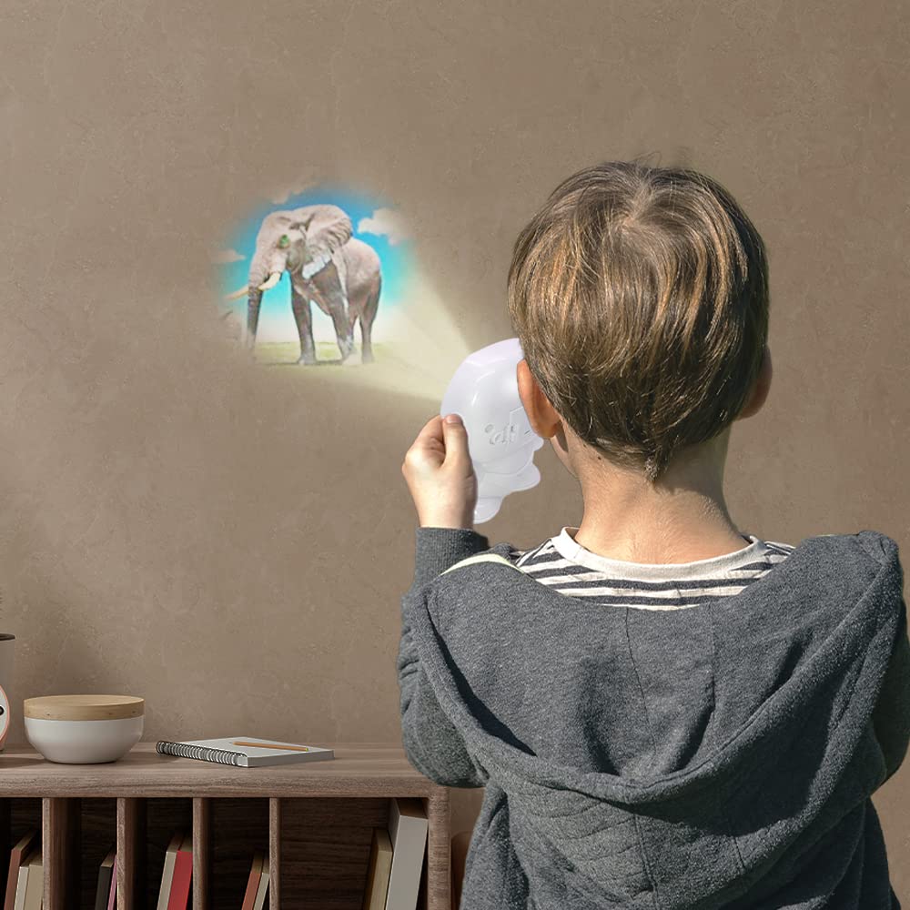 ArtCreativity 2 in 1 Robot Camera Toy Viewfinder with Projector, Set of 6, Battery Operated Projector Wild Animal Slides, Safari Party Favors, Robot Party Supplies, & Wild One Party Favors for Kids