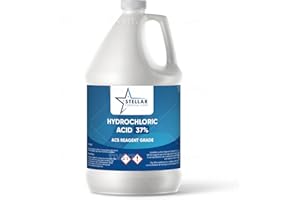 STELLAR CHEMICAL CORP Hydrochloric Acid 37% Solution, ACS Reagent Grade-1 Gallon