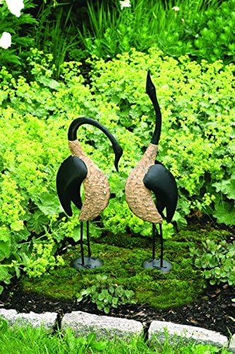 Happy Gardens Geese Pair; 1 Standing, 1 Bowing