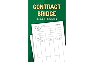 Contract Bridge Score Sheets: 4.25x7 Inch Pages for Scorekeeping
