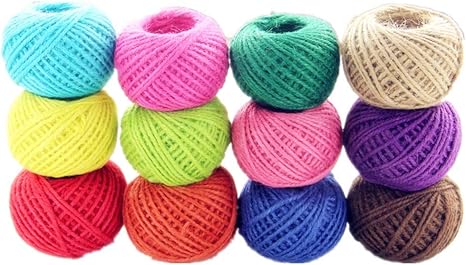 cordon de jardin para manualidades color de hilo para manualidades 2 mm 25 m 12 unidades