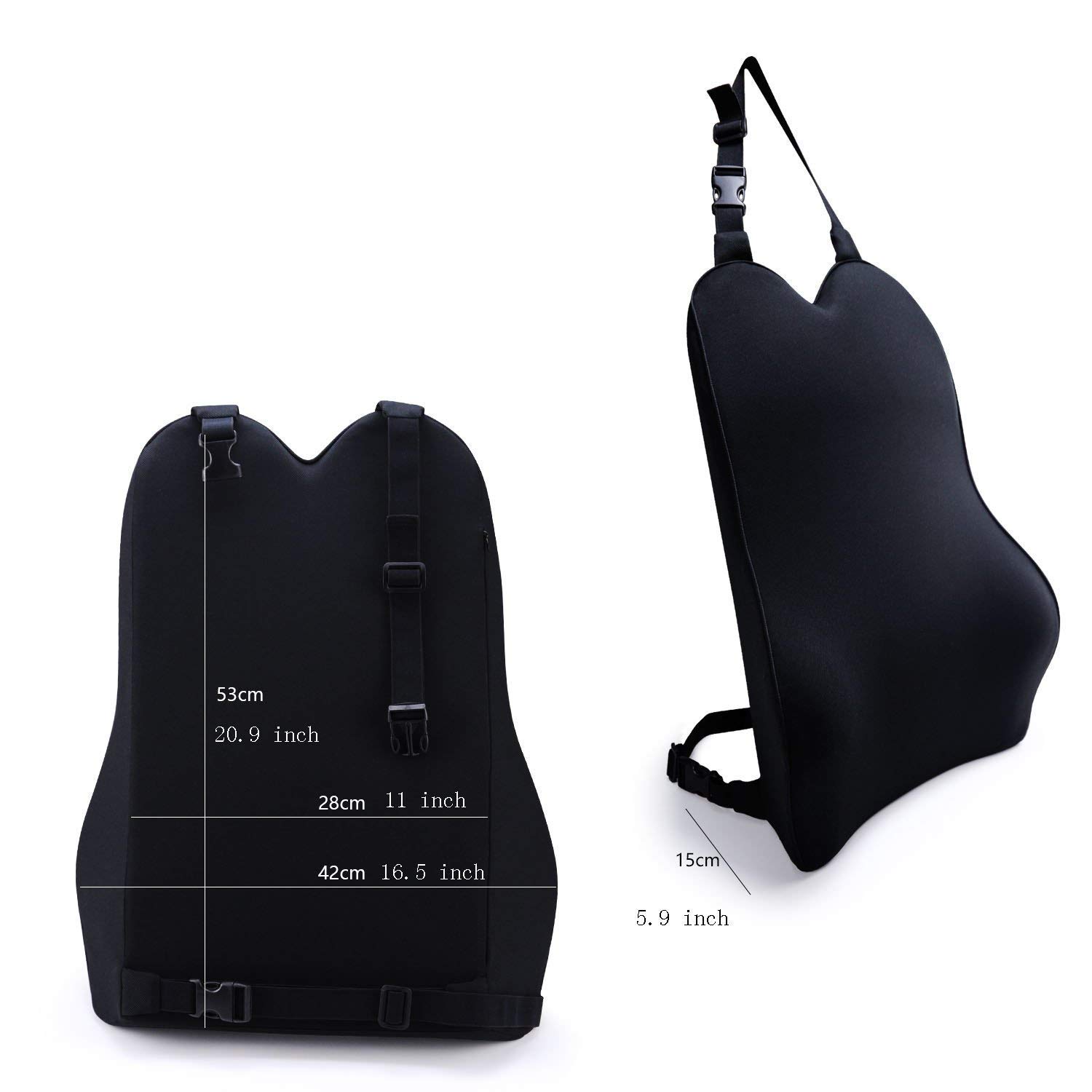 Dreamer Car Back Support in Car & Headrest Pillow Kit Designed for Car