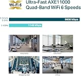 TP-Link EAP690E HD AXE11000 Wi-Fi 6E Quad-Band Ceiling Mount Access Point PoE++ view 6