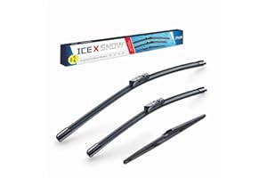 3 Wipers 24"/18"/14" Windshield Wiper Blades Replacement for Mazda CX-5 CX-9 2023 2022 2021 2020 2019 2018 02/2017 Original F