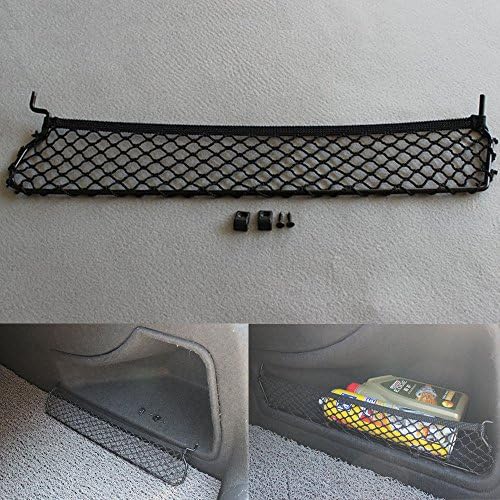 Odster For 2009-2014 B8 Audi A4 Car Rear Trunk Side Pocket Cargo Net Mesh Luggage Elastic Storage Tidy Bag Racks Automobile Accessories