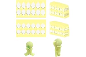 CLZEMO Adhesive Tape for Glowing Hipper - 120PCS Custom Fit Glowing Figures Adhesive Pads 2 Shape Double Sided Sticky Dots, Removable Blind Box Figures Sticky Putty Replacement