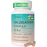 Ox Bile Supplements for No Gallbladder - Ox Bile Digestive enzymes, Purified Bile Salts, Gallbladder Supplements Complex Formula, 90 Capsules