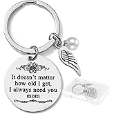 CINHOLL Best Friend Dad Mom Sister Birthday Gift for Women Funny Christmas Keychain Present