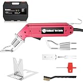 ROMECH 60W Hot Knife Fabric Cutter, Electric Rope Ribbon Cutting Tool Kit | Clean Cuts with Sealed Edges, Pure Copper Coil, Blades &amp; Case Included, Fast Heat-Up, Cuts Fabric, Belt, Webbing &amp; Cord