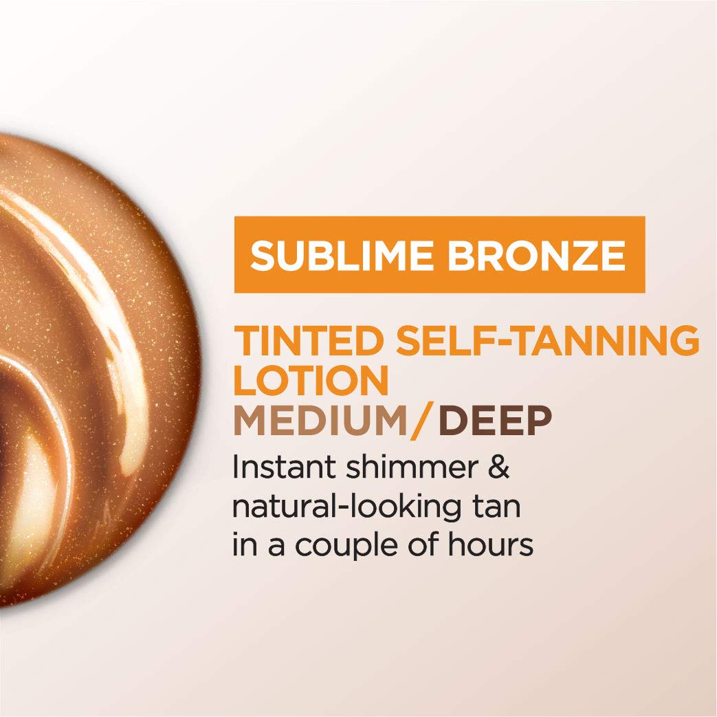 Sunless tanning lotion by L'Oreal Paris, Sublime Bronze Tinted Self-Tanning Lotion Medium Natural Tan 5 fl. oz.: Beauty