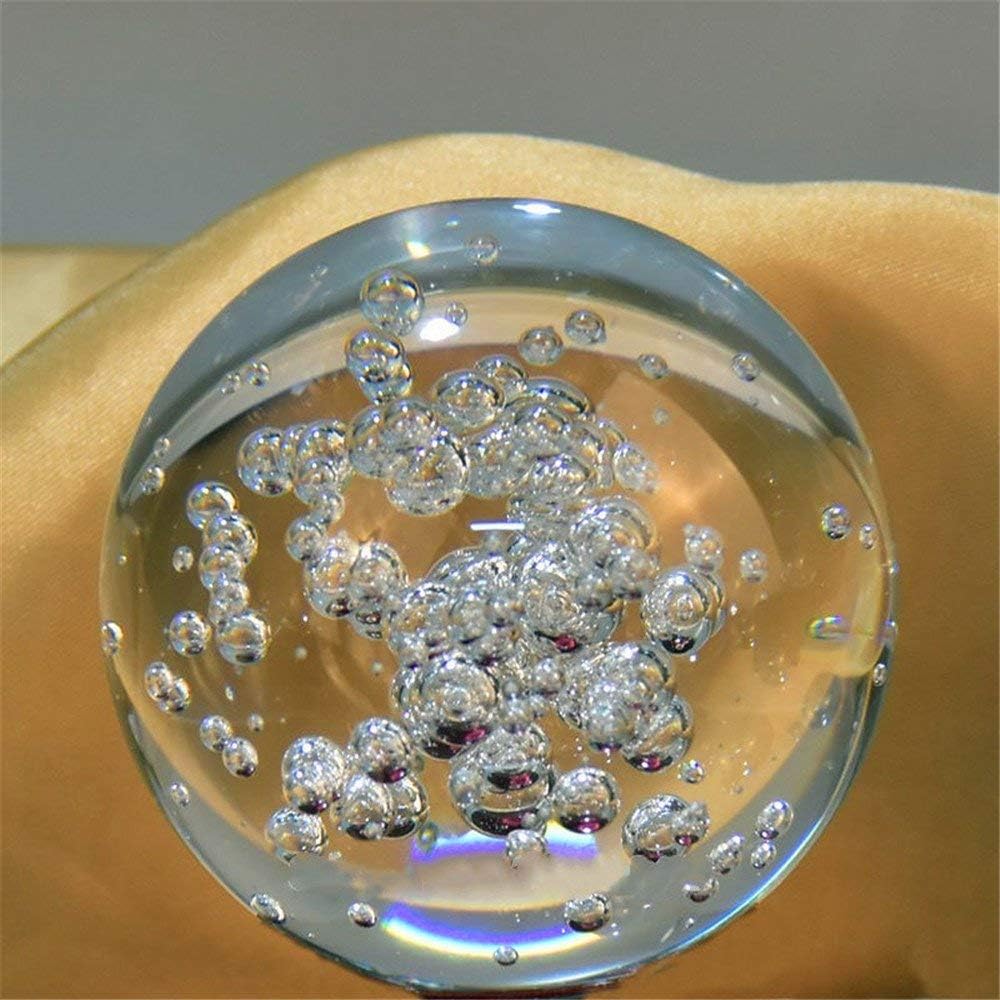 qianyue Crystal Glass Marbles Water Fountain Bubble Ball feng Shui Decorative Glass Balls Home Indoor Water Fountain Figurines (60mm): Home & Kitchen