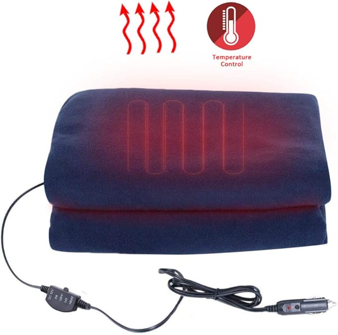Electric Heated Blanket Car Outdoor 3 Levels Heating Blanket Winter Hot