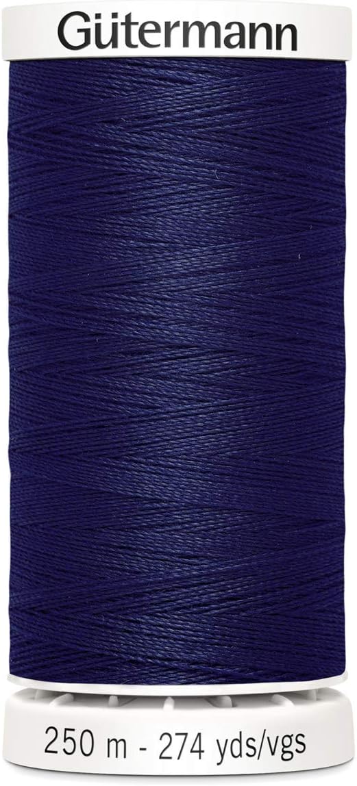 Gutermann Sew All Polyester Thread, 250mtr, Navy Blue (0310), 5.5 x 2.7