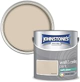 Johnstone's Wall Ceiling Soft Sheen Emulsion Paint Seashell 2.5L Easy Apply view 2