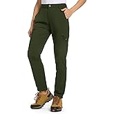 TBMPOY Women's Hiking Cargo Pants Lightweight Water Resistant Quick Dry Fishing Camping Travel Work Pant with 6 Pockets