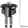 PellKing 1/4" Adapter Screw Head Camera Mount, CNC Aluminum Alloy Tripod Conversion Adapter for Insta360 One X3 X2 X/DJI Pock