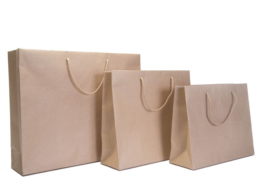 Download 25 X Luxury Brown Kraft Rope Handle Paper Carrier Bags Extra Large 540x140x445mm Buy Online In Andorra At Andorra Desertcart Com Productid 57524322