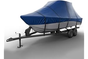 Seal Skin Covers T-Top Boat Cover, Waterproof & Heavy-Duty Cover for Center Console Boats, Fits 28' L & 108" W, UV & Fade Resistant, Secure Fit with Straps for All-Weather Protection