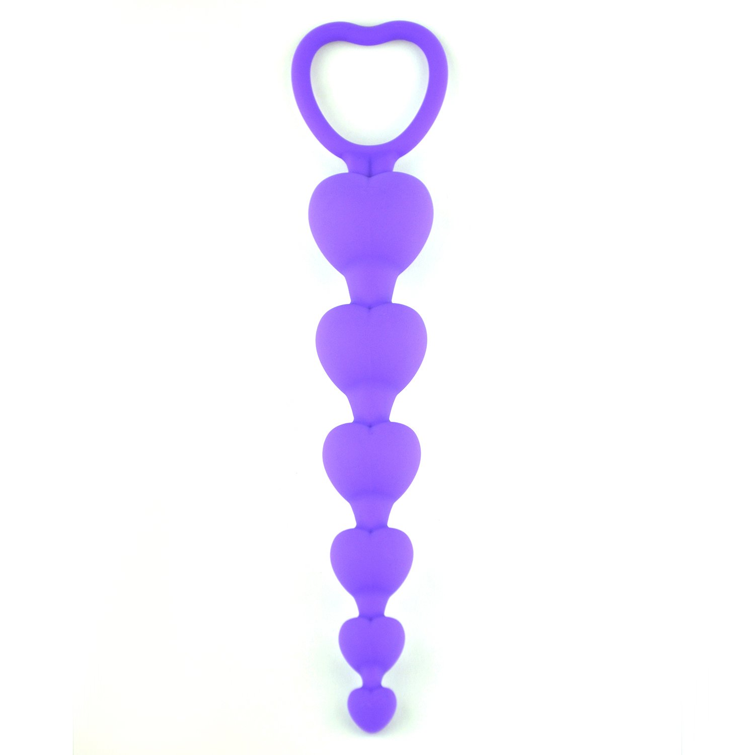 Chapelet Anal Flexible 5 Boules Noires - ABS Et Latex - 37 / 3,5 cm