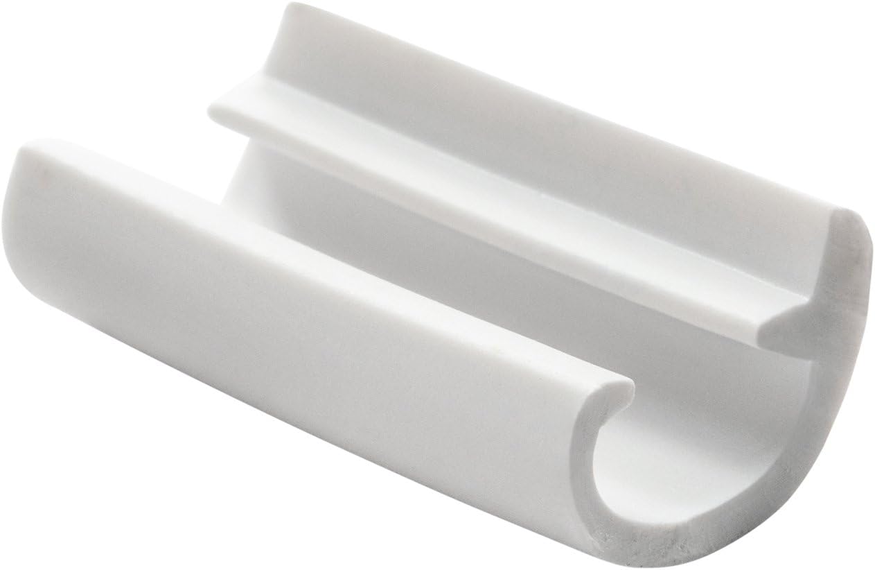 1" White Flexible RV Screw Cover Trim Molding w/Leg