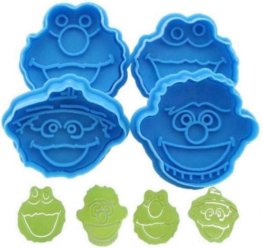 Amoyer Useful Sale 3D Sesame Street Elmo Cookie Cutter Biscuit Hand Stamp Press Plunger Cutter Moldhot Dropshipping