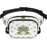 Animals Frogs Fanny Packs Belt Bag Fashion Crossbody Bag for Women Men Bum bag Waist Bag Waist Pack with Adjustable Strap for Outdoors Workout Casual Traveling Running Hiking Cycling