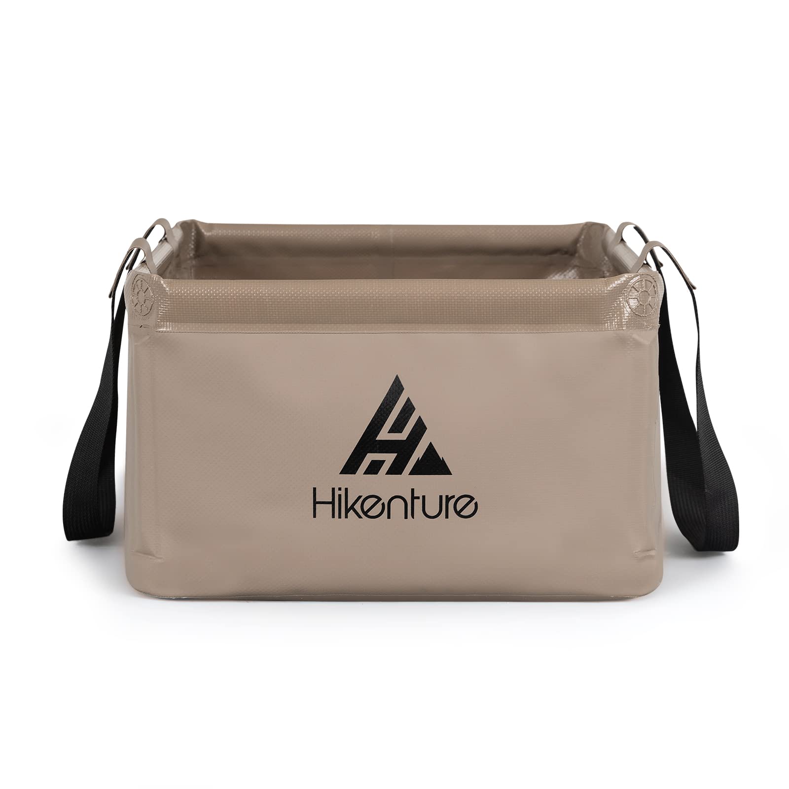 HIKENTURE Outdoor Folding Bowl 15L, Foldable Bucket for Camping, Fishing, Hiking, Made of Durable PVC Tarpaulin