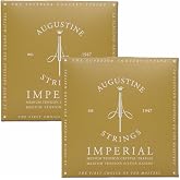 Augustine Strings Imperial Medium Tension - Premium Crystal Nylon Classical Guitar Strings - Produced in New York by the Manufacturer of the Original Nylon String - 2 Sets