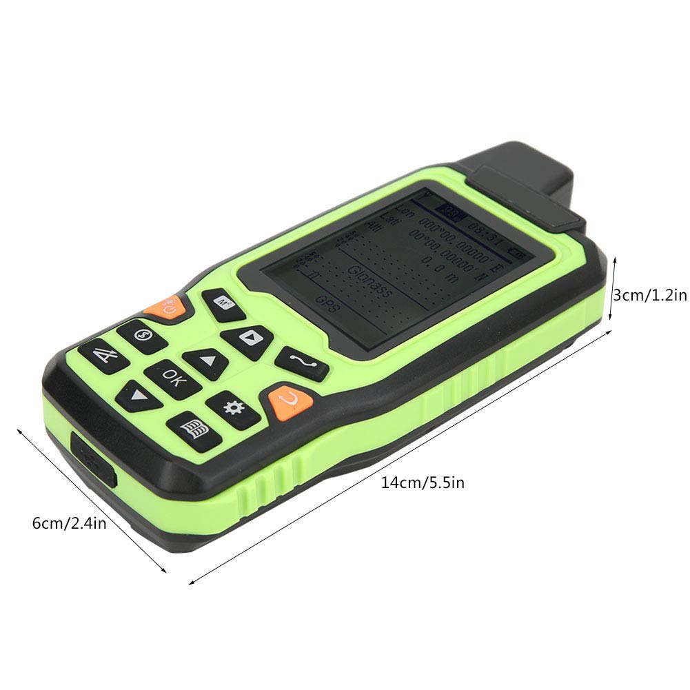 EM90 Handheld Land Area Meter Navigation Track Handheld Land Surveying Equipment US Plug 100-240V for Forest Fish Pond