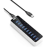 Anker USB A Hub, USB 3.0 Hub, 10 Ports USB Hub for Laptop & PC, for MacBook, Mac Pro/Mini, iMac, XPS, Surface Pro, Galaxy Ser