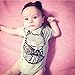 Hotone Baby Rompers Little Fox Figure Short Sleeve Suits Set 70 (0-6 Months)