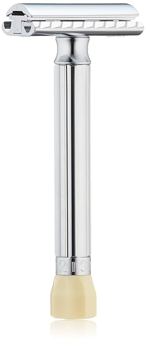 Merkur Rasierer verstellbar, Chrom-Griff, lang