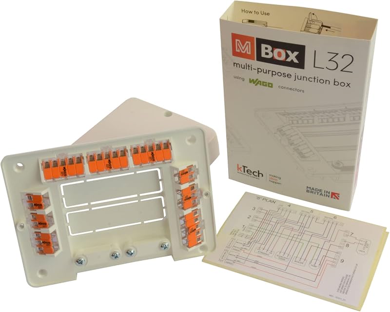 Wago WAGOBOX L32 Wiring Centre Junction Box 207-3309 White 25A 450V