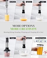 Shardor 6-in-1 Hand Blender 1200W 20 Speed Turbo with Accessories view 5