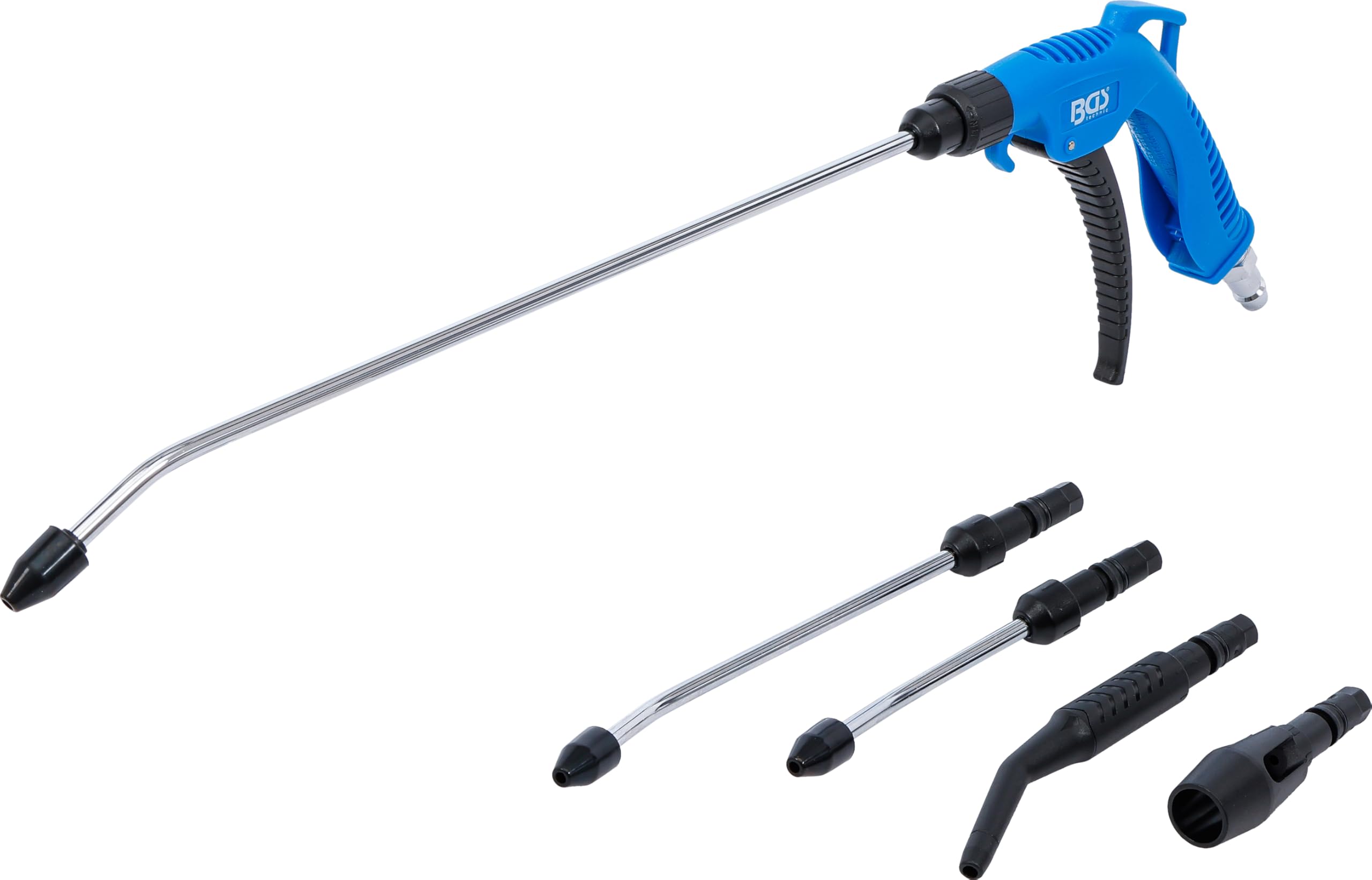 BGS 7177 | Air Blow Gun Set | with 5 Attachments