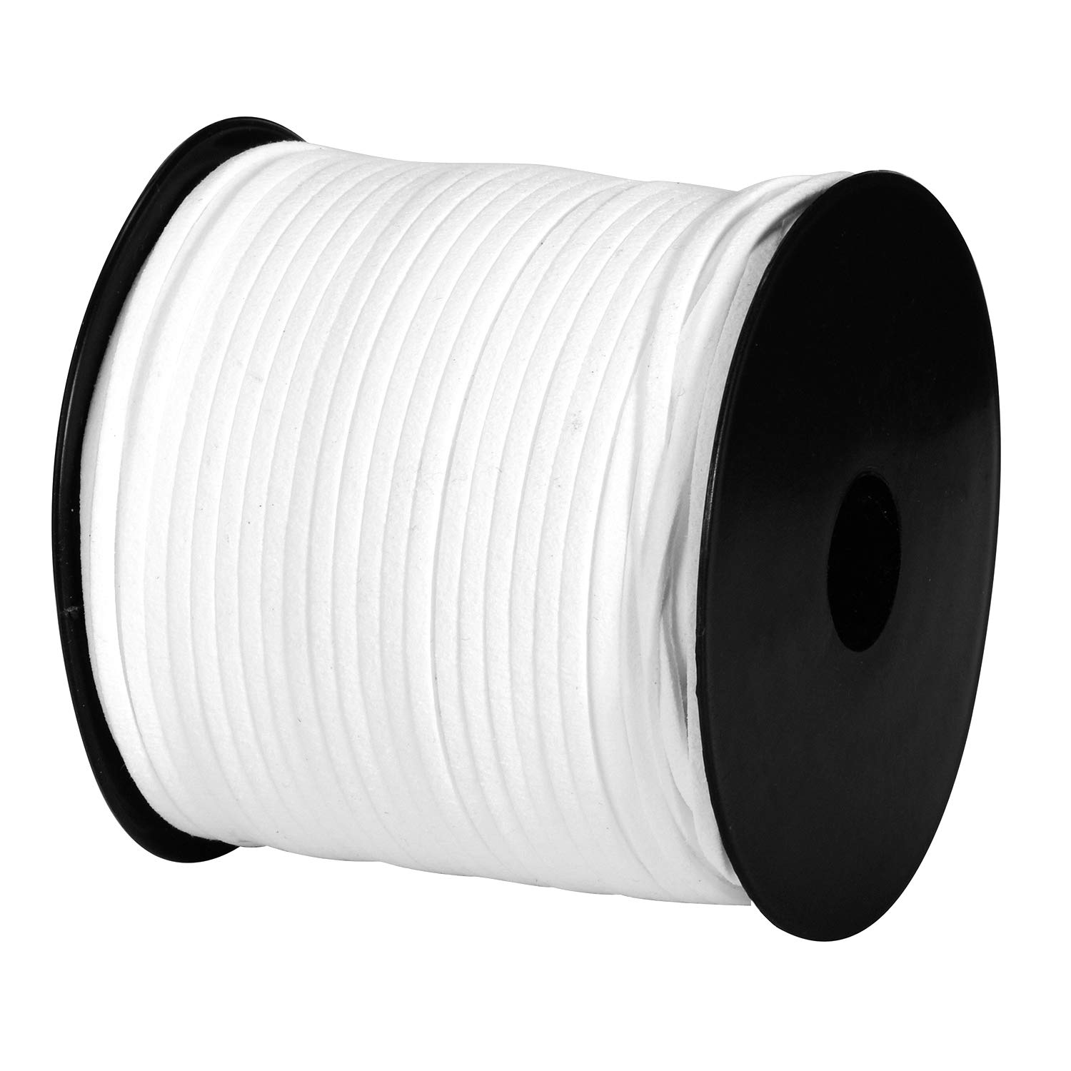 DonDon Velour Ribbon 0.12 inch (3 mm) DIY - 98.43 yd (90 m) roll - White