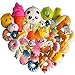 LUDILO 20Pcs Random Squishies Toys Premium Slow Rising Squishys Mini Medium Jumbo Kawaii Food Squishy Party Favors for Girls Boys Stress Relief Toys for Adults, Cake/Panda/Bread/Buns Phone Straps