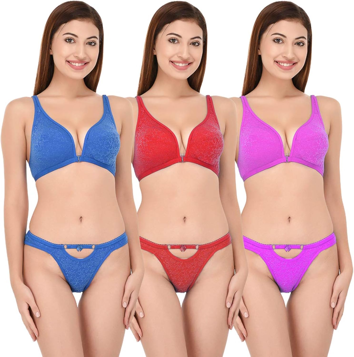 Buy DeVry Bridal Bra Panty Sets Soft Cotton Non Padded Bra Panty