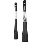 2 Pcs Splatter Brush, Ink Splatter Brush, Abstract Art Brush for Adding Speckles Splatters Spots, for Use with Ink, Thinned Acrylics, or Other Fluid Mediums, Card Making DIY Project Scrapbooking Tool
