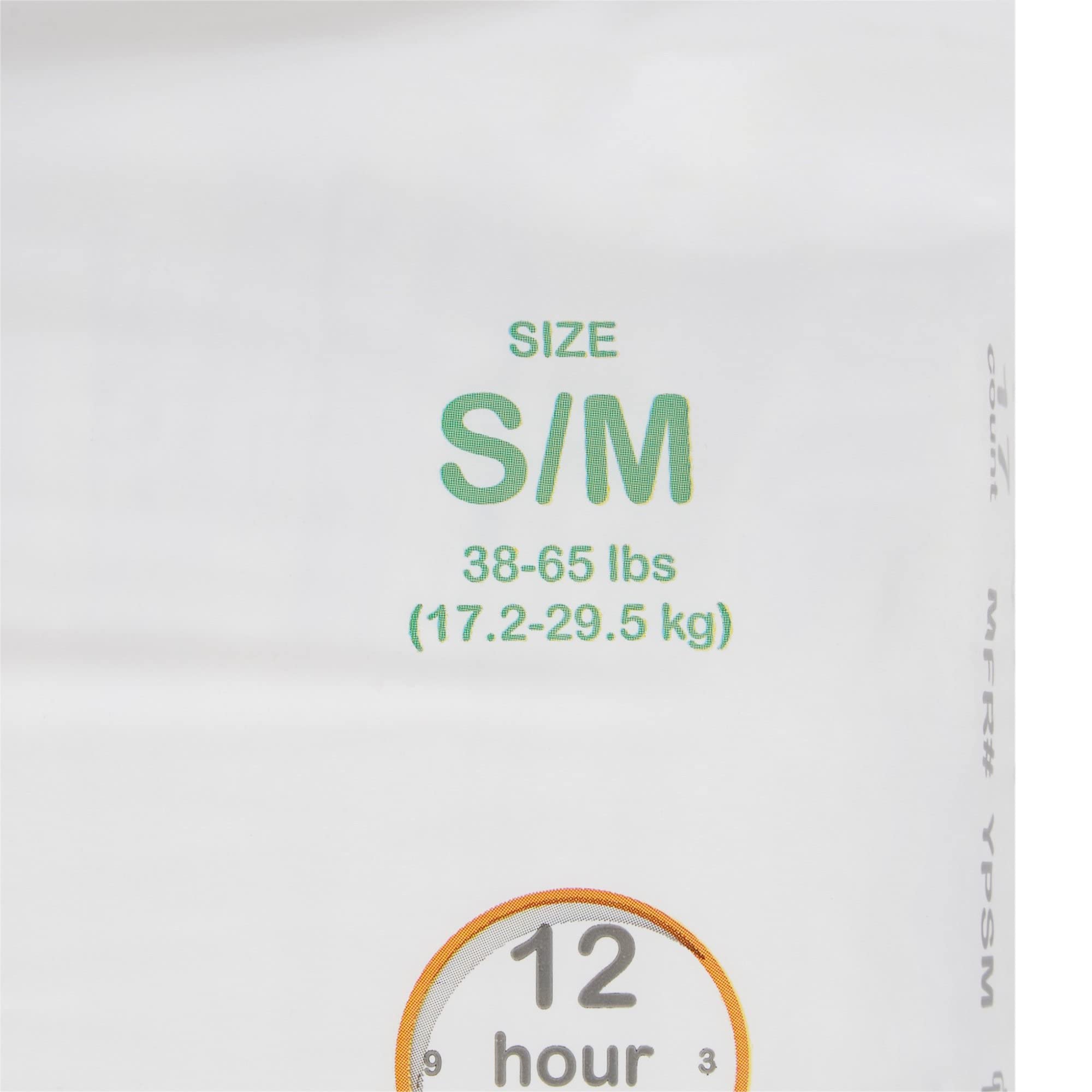 McKesson Youth Training Pants, [17 Count], Overnight Disposable Pull Up Diapers, Small/Medium, 38-65 lbs, Absorbent 12 Hour Leak Protection with Leg Gathers and Tear-Away Sides, for Boys or Girls