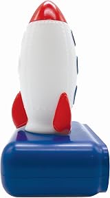 Lexibook Rocket Nightlight Alarm Clock Sounds LCD Backlit Blue RL800SPCLXB view 2
